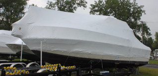 Shrink wrap available for boats of all sizes.